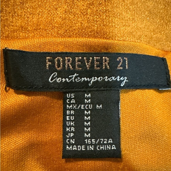 Forever 21 Orange, Pink and Cream Striped Pencil Skirt - Picture 2 of 4